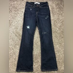 Levi’s Women’s Distressed Mid Rise Bootcut Jeans Size 4M W27/L32